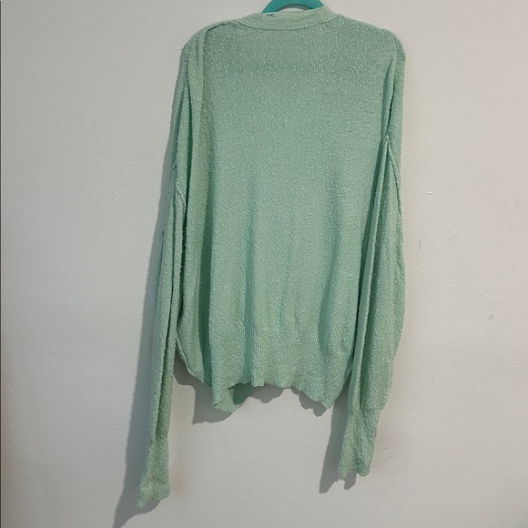 Free People Found My Friend Cardigan Sweater in Ocean Lily - Picture 6 of 6